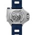 Omega horloge met een kast in staal, met een wijzerplaat in het blauw en een diameter van 55 x 45 - thumb