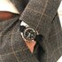 Omega horloge met een kast in staal, met een wijzerplaat in het zwart en een diameter van 42 - thumb
