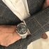 Omega horloge met een kast in staal, met een wijzerplaat in het zwart en een diameter van 42 - thumb