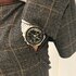 Omega horloge met een kast in staal, met een wijzerplaat in het zwart en een diameter van 42 - thumb