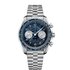Omega horloge met een kast in staal, met een wijzerplaat in het blauw en een diameter van 43 - thumb