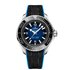 Omega horloge met een kast in staal, met een wijzerplaat in het blauw en een diameter van 45,5 - thumb