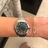 Omega horloge met een kast in staal, met een wijzerplaat in het groen en een diameter van 34 - thumb