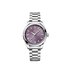 montre Omega avec un boîtier en acier, un cadran pourpre et un diamètre de 34 mm - thumb