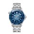 Omega horloge met een kast in staal, met een wijzerplaat in het blauw en een diameter van 42 - thumb