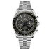 Omega horloge met een kast in staal, met een wijzerplaat in het zwart en een diameter van 44,25 - thumb