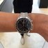 Omega horloge met een kast in staal, met een wijzerplaat in het zwart en een diameter van 38 mm - thumb