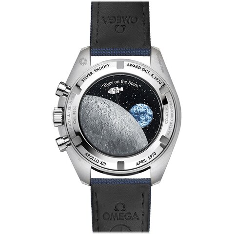 Omega horloge met een kast in staal, met een wijzerplaat in het zilver en een diameter van 42 mm