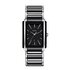 Rado horloge met een kast in staal en een wijzerplaat in het zwart - thumb