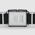 Rado horloge met een kast in staal en een wijzerplaat in het zwart - thumb