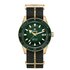 Rado horloge met een kast in brons, met een wijzerplaat in het groen en een diameter van 42 - thumb