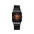 Rado horloge met een kast in keramiek en een wijzerplaat in het oranje - thumb