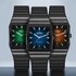Rado horloge met een kast in keramiek en een wijzerplaat in het oranje - thumb