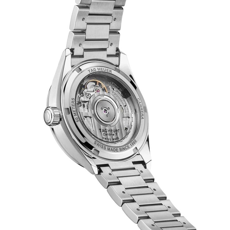 TAG Heuer horloge een wijzerplaat in het parelmoer met  briljant en een diameter van 36 mm