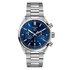 TAG Heuer horloge met een kast in staal, met een wijzerplaat in het blauw en een diameter van 42 - thumb