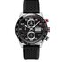 montre TAG Heuer avec un boîtier en acier, un cadran noir et un diamètre de 44 - thumb