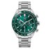 montre TAG Heuer avec un boîtier en acier, un cadran vert et un diamètre de 44 mm - thumb