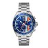 montre TAG Heuer avec un boîtier en acier, un cadran bleu et un diamètre de 43 - thumb