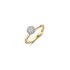 The Exclusive Collection verlovingsring in geel goud 18kt met briljant (ronde diamant) van 0,32 karaat als hoofdsteen omringd door briljanten van 0,09 karaat - thumb