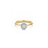 The Exclusive Collection verlovingsring in geel goud 18kt met briljant (ronde diamant) van 0,32 karaat als hoofdsteen omringd door briljanten van 0,09 karaat - thumb
