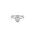 bague de fiançailles The Exclusive Collection en or blanc 18 ct avec diamant emeraude de 0.31 carat comme pierre principale entouré de briljants de 0,21 karaat - thumb