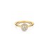 The Exclusive Collection verlovingsring in geel goud 18kt met ovalen diamant van 0,51 karaat als hoofdsteen omringd door briljanten van 0,20 karaat - thumb