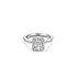 The Exclusive Collection verlovingsring in wit goud 18kt met emerald diamant van 1,04 karaat als hoofdsteen omringd door briljanten van 0,44 karaat - thumb