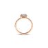 The Exclusive Collection verlovingsring in rosé goud 18kt met peervormige diamant van 0,41 karaat als hoofdsteen omringd door briljanten van 0,40 karaat - thumb