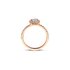 The Exclusive Collection verlovingsring in rosé goud 18kt met peervormige diamant van 0,41 karaat als hoofdsteen omringd door briljanten van 0,40 karaat - thumb