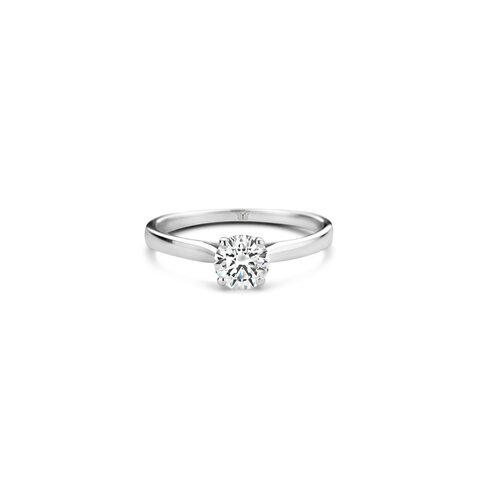 The Exclusive Collection verlovingsring in wit goud 18kt met briljant (ronde diamant) van 0,70 karaat