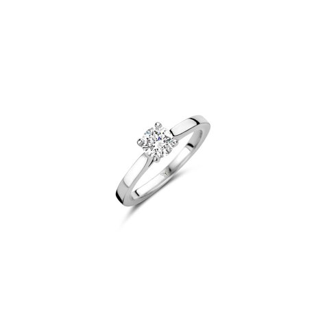 bague de fiançailles The Exclusive Collection en or blanc 18 ct avec brillant (diamant rond) de 0.62 carat