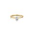bague de fiançailles The Exclusive Collection en or jaune 18 ct avec diamant ovale de 0.46 carat - thumb
