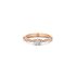 The Exclusive Collection verlovingsring in rosé goud 18kt met briljant (ronde diamant) van 0,25 karaat als hoofdsteen omringd door briljanten van 0,19 karaat - thumb