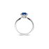 The Exclusive Collection verlovingsring in wit goud 18kt met peervormige saffier als hoofdsteen omringd door briljanten van 0,35 karaat - thumb