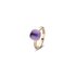bague Bigli en or rose 18 ct avec améthyste entouré de briljants de 0,02 karaat - thumb