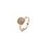 Bigli ring in rosé goud 18kt met bruine briljant van 0,94 karaat - thumb
