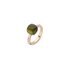 bague Bigli en or rose 18 ct avec améthyste verte + tourmaline verte entouré de briljants de 0,02 karaat - thumb