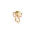Ole Lynggaard ring in geel goud 18kt met quartz rutile omringd door briljanten van 0,15 karaat - thumb