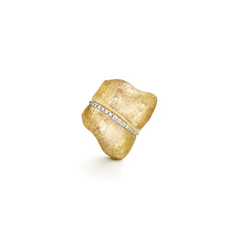 bague Ole Lynggaard en or jaune 18 ct avec brillant de 0.45 carat
