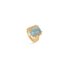 bague Ole Lynggaard en or jaune 18 ct avec aquamarine entouré de briljants de 0,04 karaat - thumb