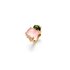 Ole Lynggaard ring in geel goud 18kt met quartz rose & toermalijn omringd door briljanten van 0,43 karaat - thumb