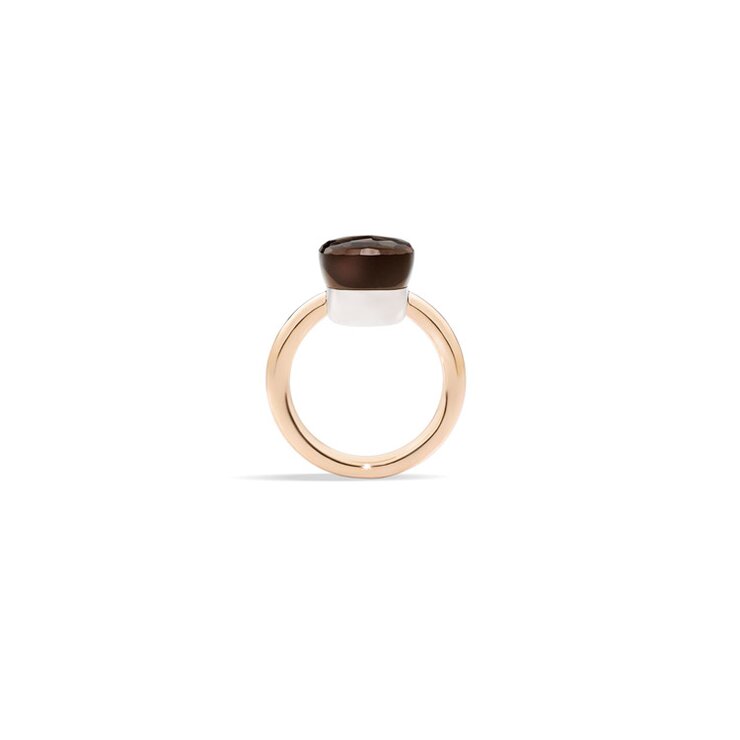 Pomellato ring in rosé goud 18kt met quartz fumé