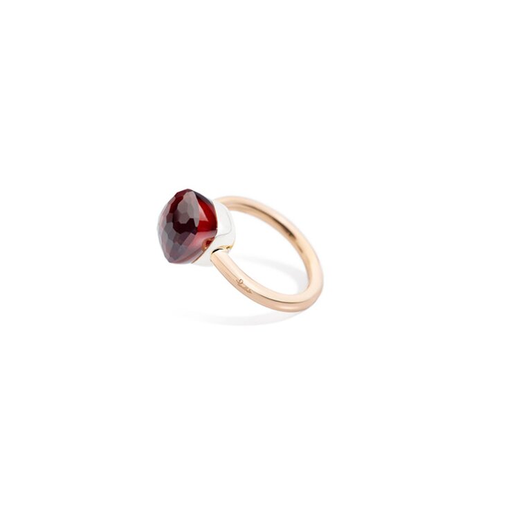 Pomellato ring in rosé goud 18kt met granaat