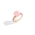 Pomellato ring in rosé goud 18kt met quartz rose & calcedoon omringd door bruine briljanten van 0,73 karaat - thumb
