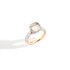 Pomellato ring in rosé goud 18kt met topaas incoloré omringd door briljanten van 0,74 karaat - thumb