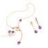 bague Pomellato en or rose 18 ct avec améthyste entouré de briljants de 0,72 karaat - thumb