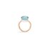 Pomellato ring in rosé goud 18kt met topaas blauw - thumb