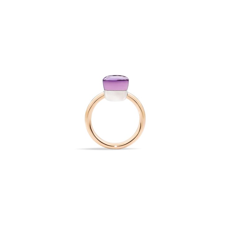 Pomellato ring in rosé goud 18kt met amethist