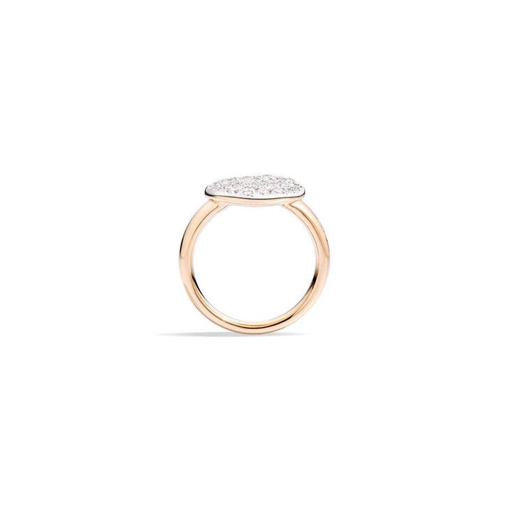 Pomellato ring in rosé goud 18kt met briljant van 0,68 karaat