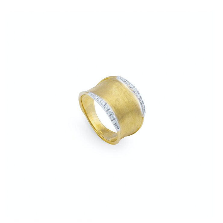 bague Marco Bicego en or jaune 18 ct avec brillant de 0.14 carat